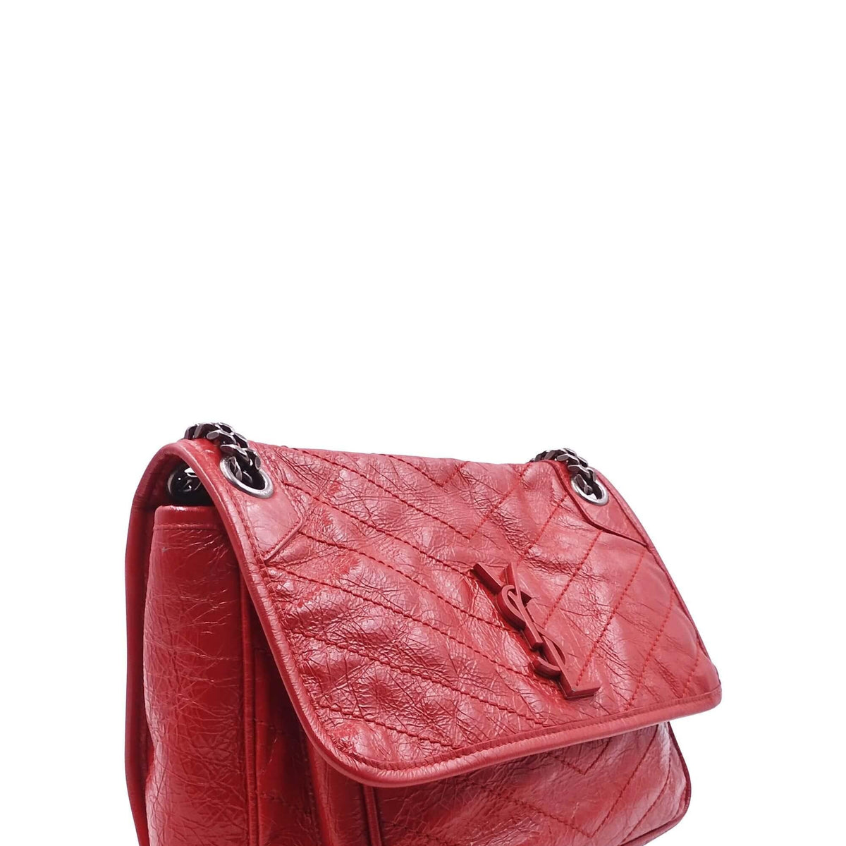 Close-up of Medium bags hardware and fine stitching