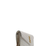 Close-up of Monogram bags hardware and fine stitching