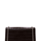 Close-up of Monogram bags hardware and fine stitching