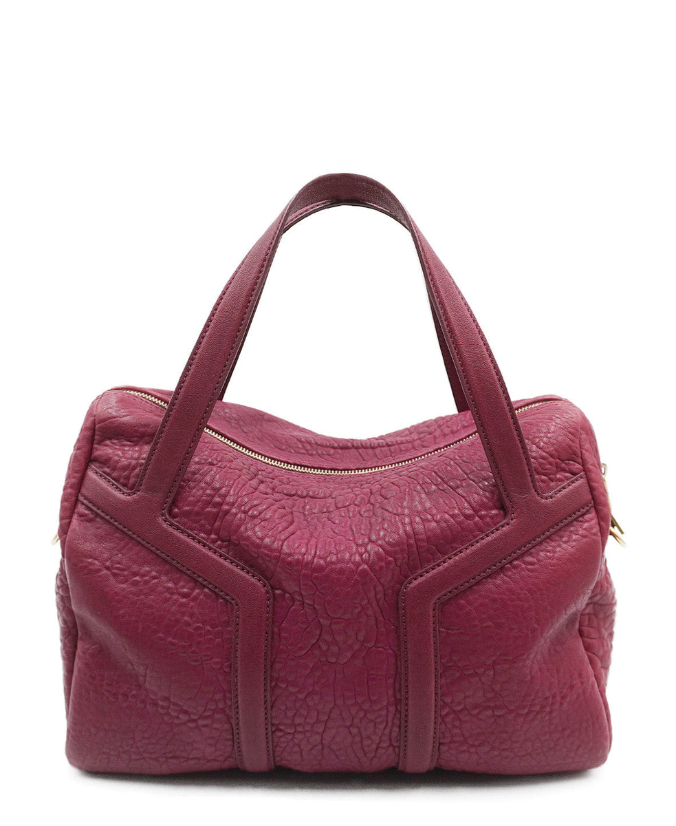 Pebbled bags luxury designer piece front view
