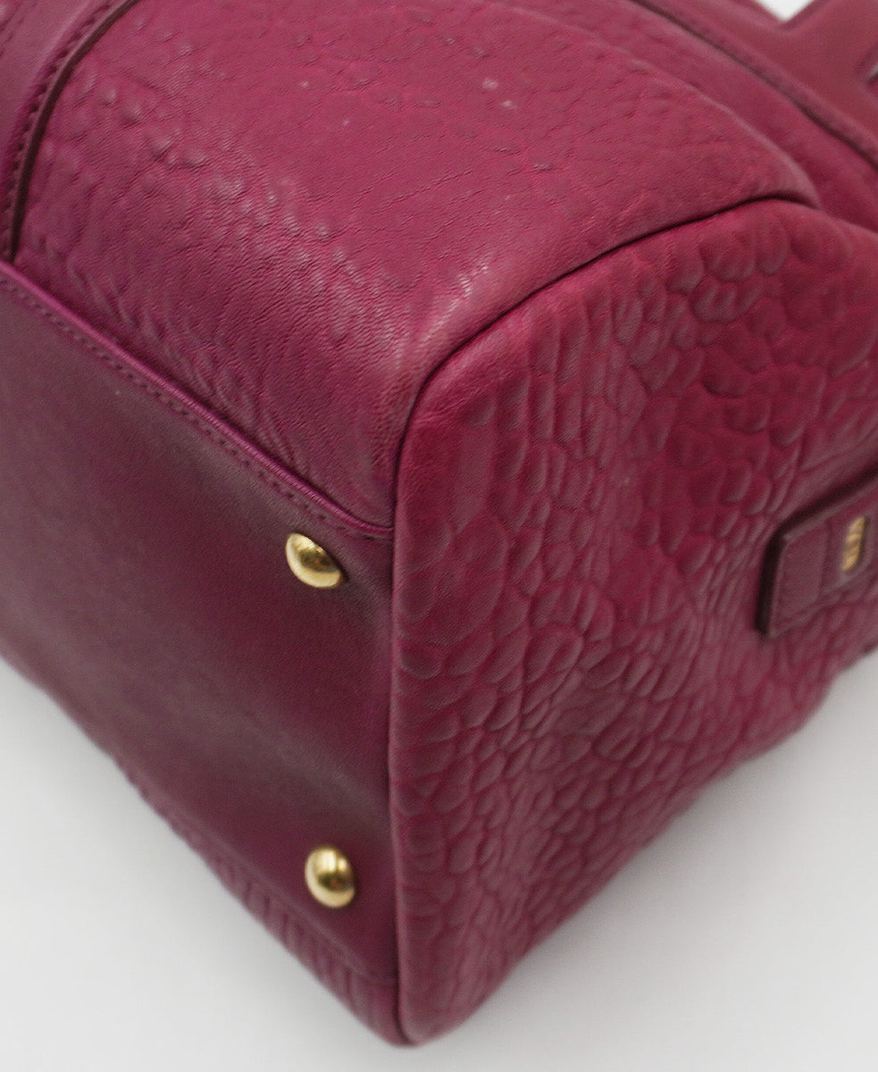 Pebbled bags side profile designer luxury fashion