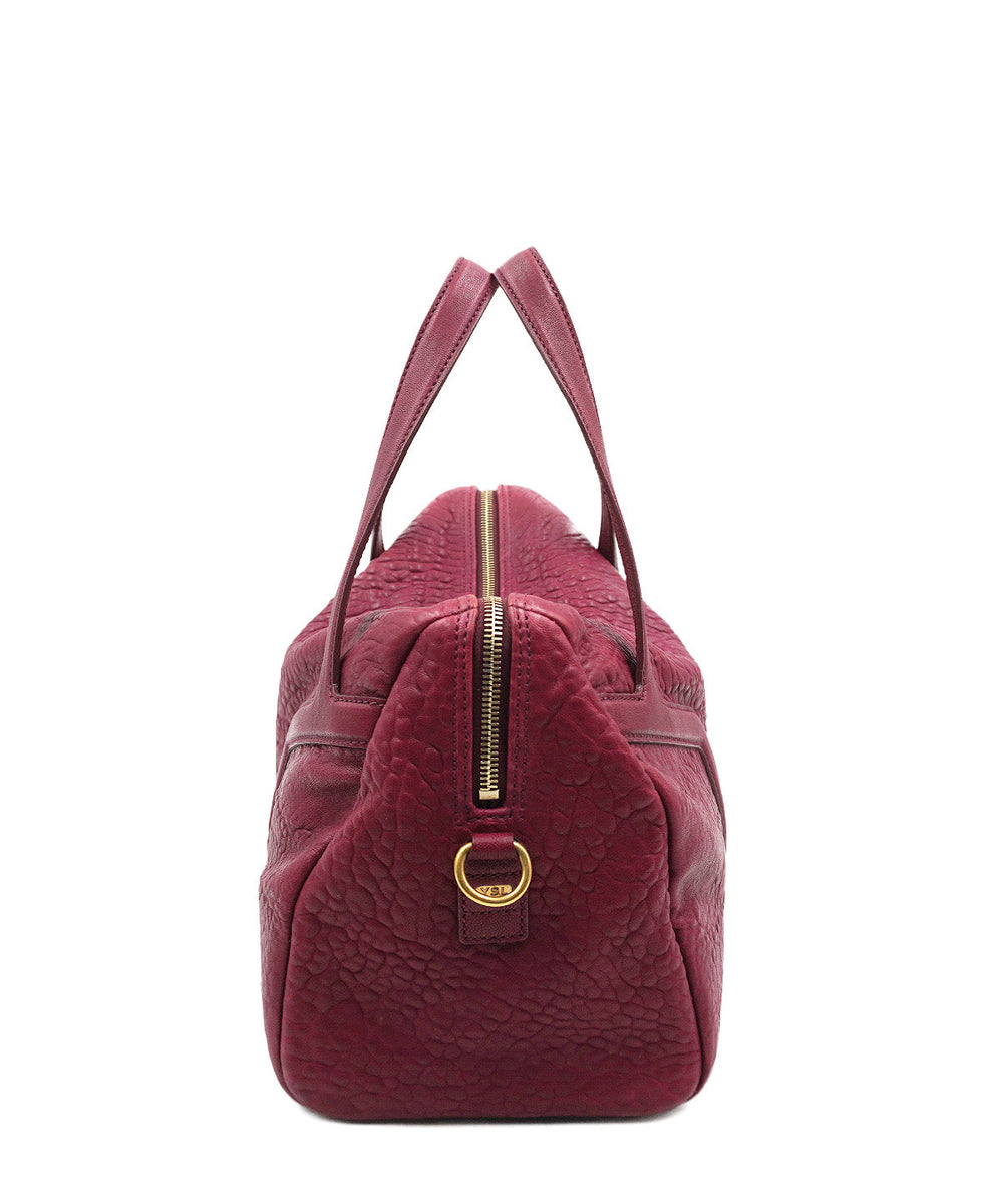 Pebbled bags luxury designer piece front view