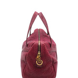 Pebbled premium bags detail and craftsmanship close-up