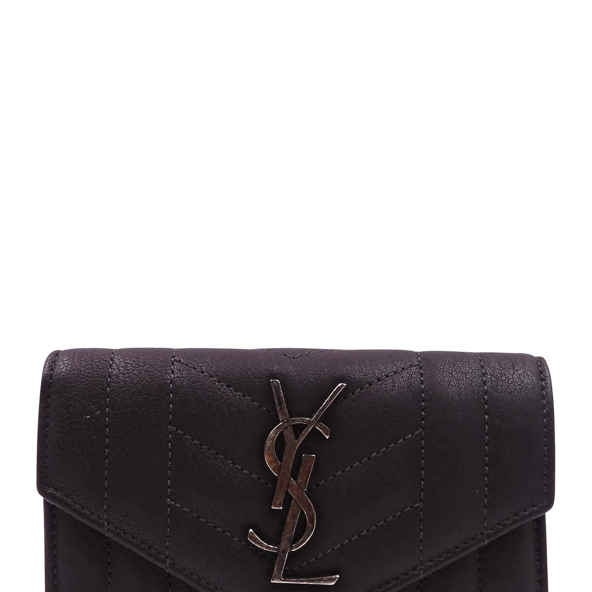 Saint Laurent Wallets? Saint Laurent Compact Wallet Dark Brown Elegant Everyday Leather Wallet