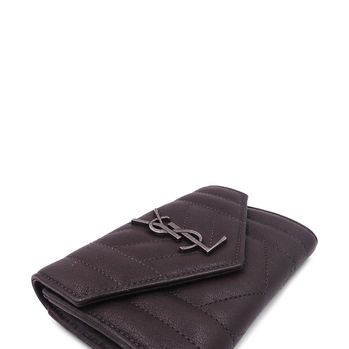 Saint Laurent Wallets? Saint Laurent Compact Wallet Dark Brown Elegant Everyday Leather Wallet