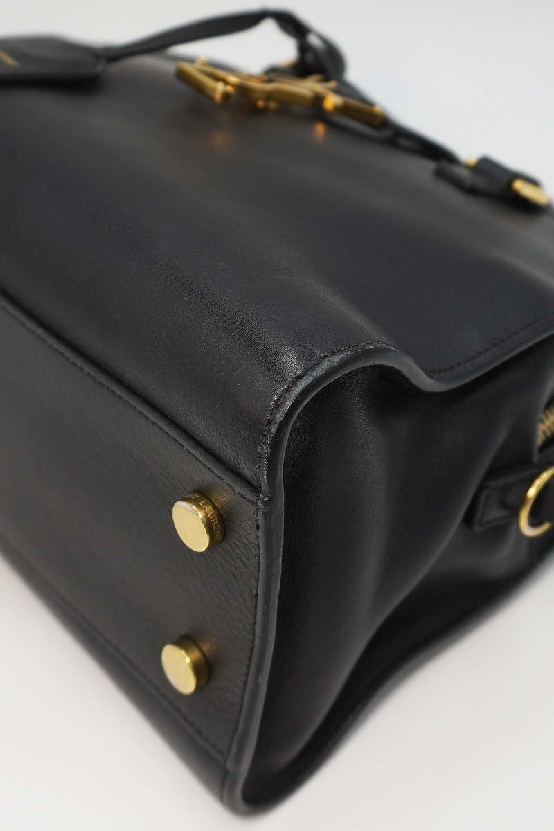 Saint Laurent Bags- Saint Laurent Baby Monogram Cabas Tote Black Luxury Designer Leather Handbag