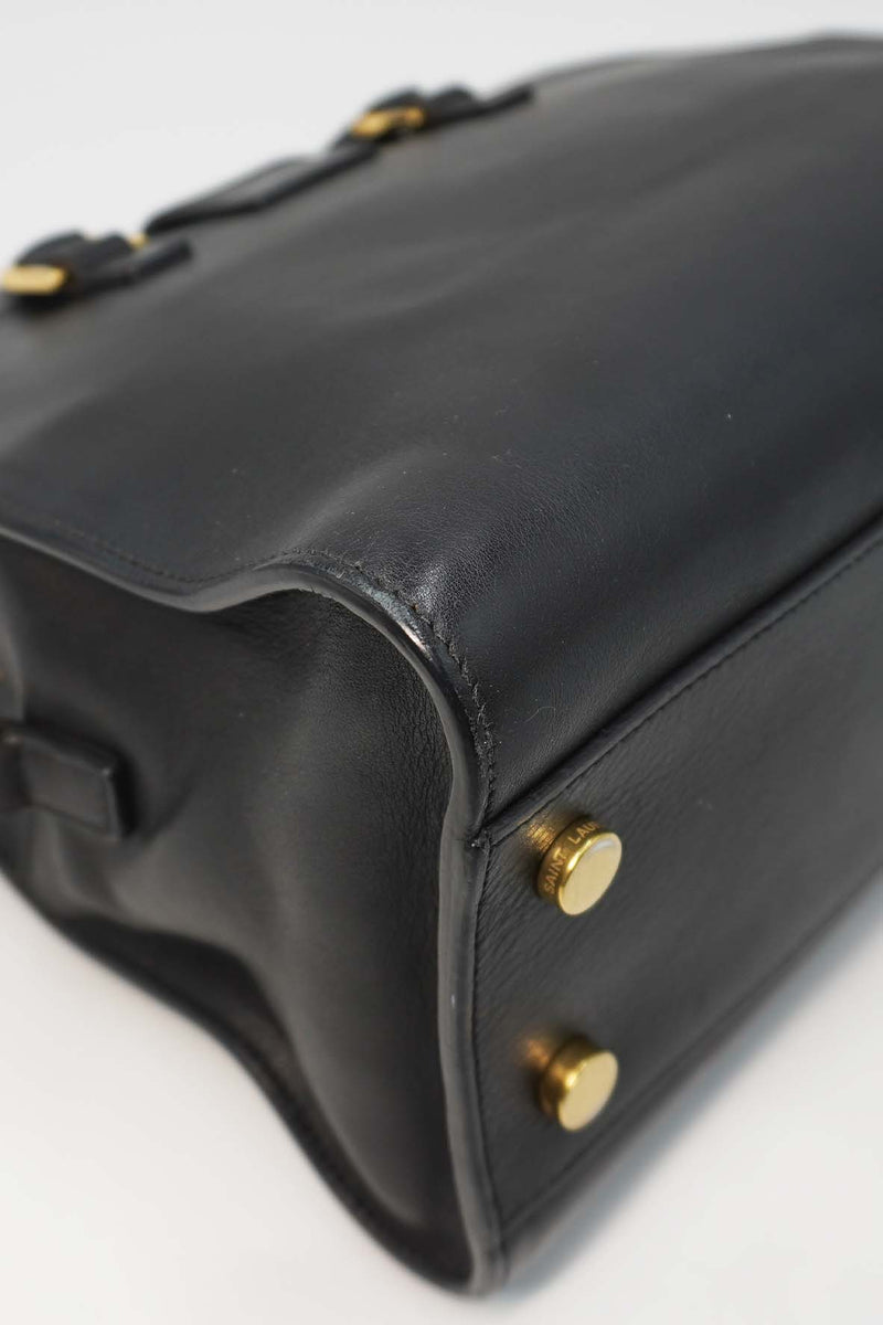 Saint Laurent Bags- Saint Laurent Baby Monogram Cabas Tote Black Luxury Designer Leather Handbag