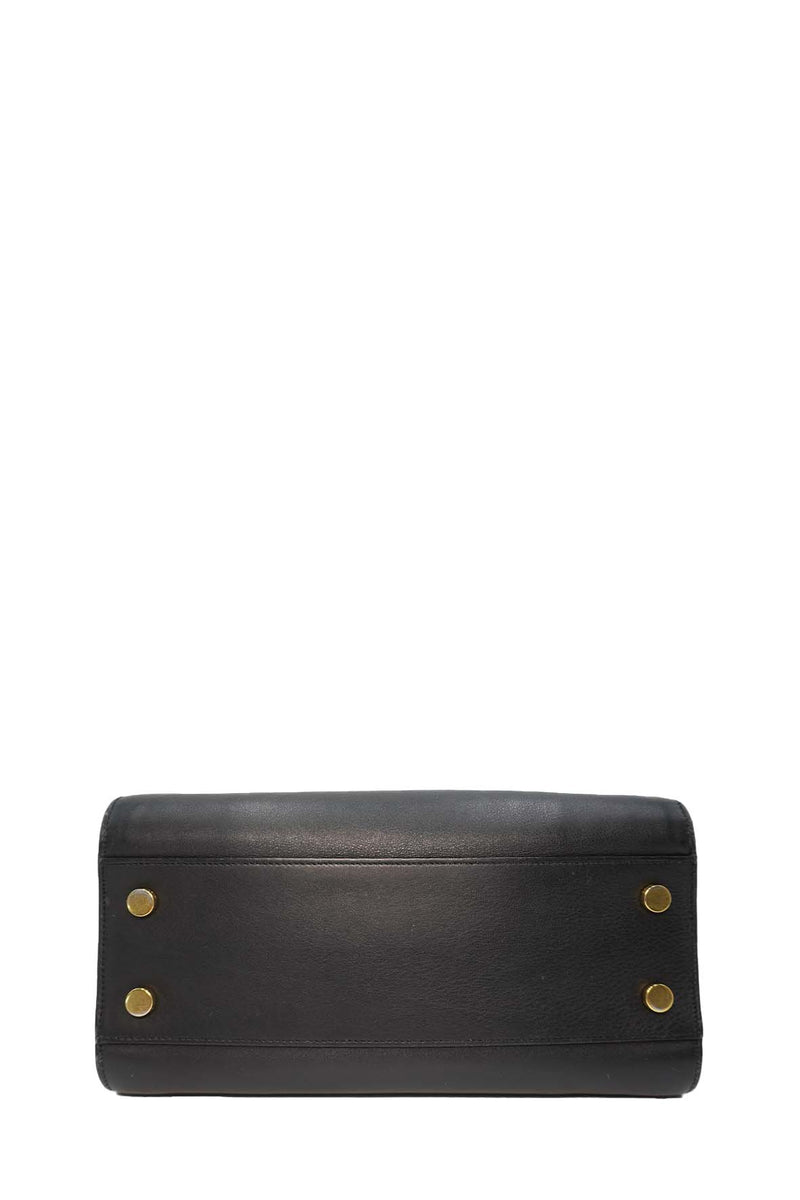 Saint Laurent Bags- Saint Laurent Baby Monogram Cabas Tote Black Luxury Designer Leather Handbag