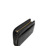 Close-up of Croco bags hardware and fine stitching