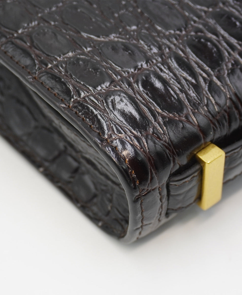 Croco bags side profile designer luxury fashion
