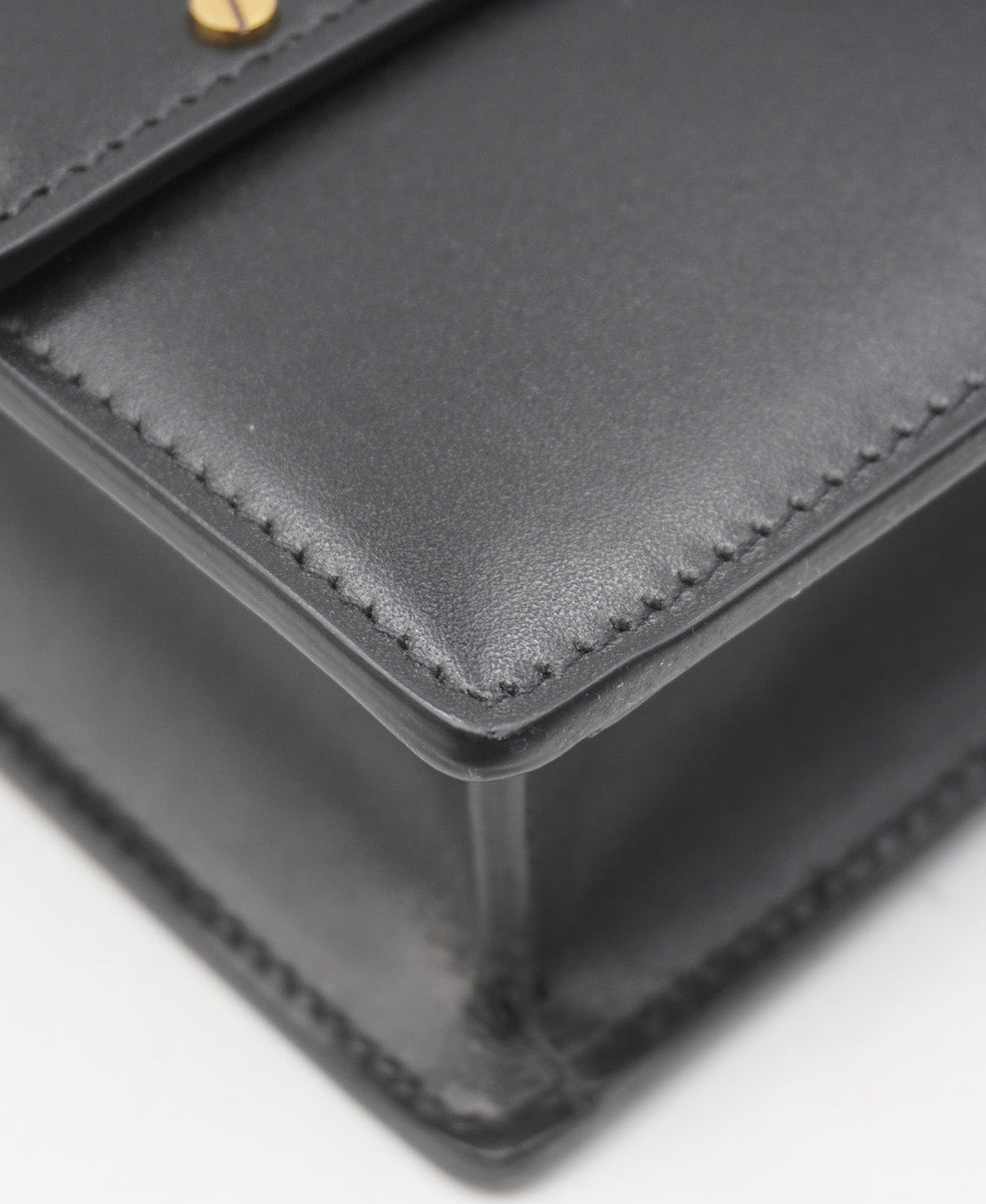 Close-up of Margaux bags hardware and fine stitching