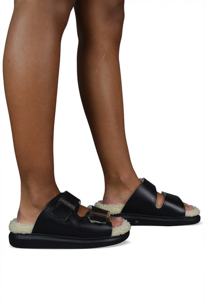 Alexander McQueen premium sandals detail and craftsmanship close-up