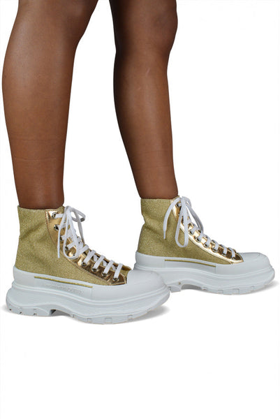 Alexander McQueen premium athletic detail and craftsmanship close-up