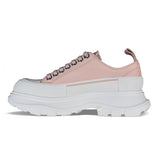 Close-up of Alexander McQueen athletic hardware and fine stitching