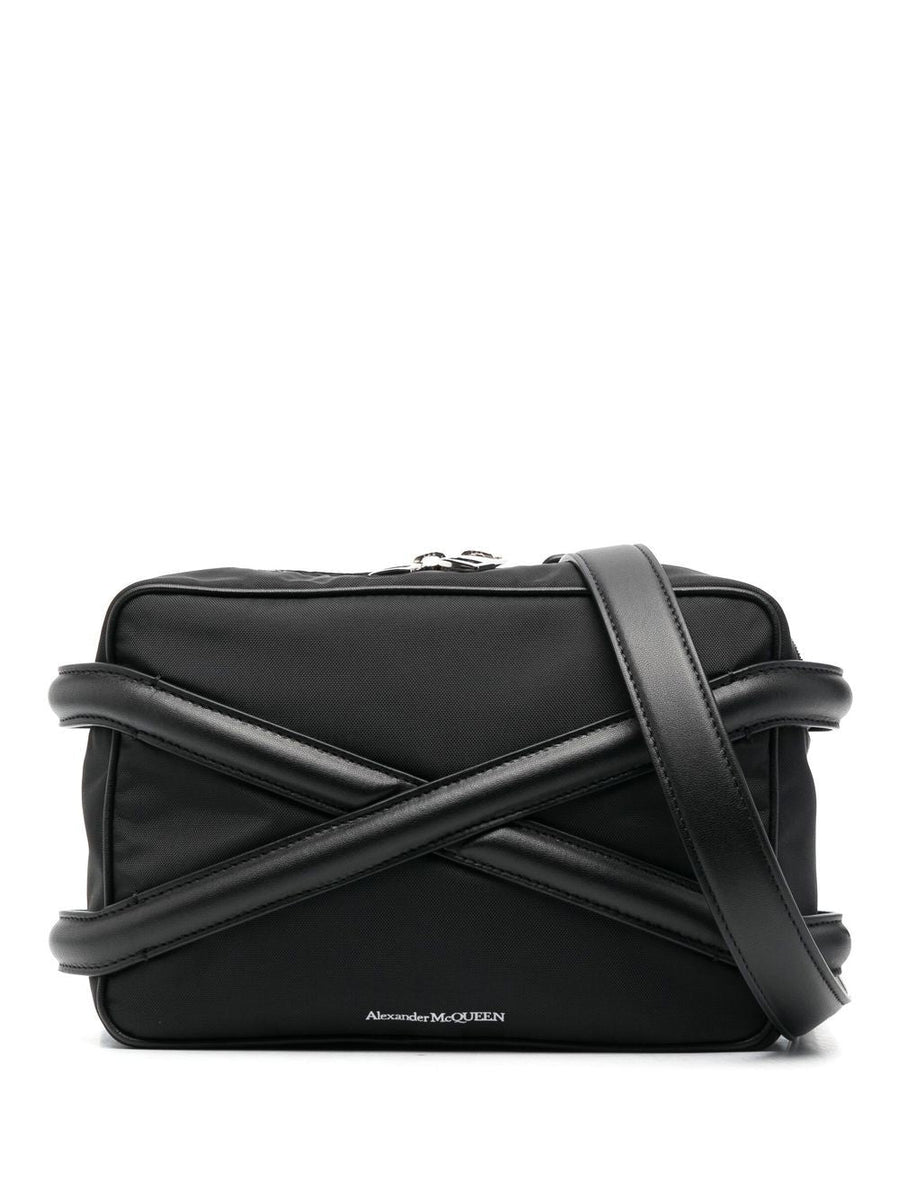 Alexander McQueen Bags? Alexander Mcqueen Men Harness Nylon Camera Bag Luxury Designer Leather Handbag