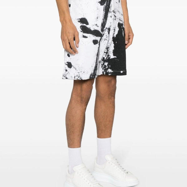Alexander McQueen Shorts? Alexander Mcqueen Men Printed Organic Cotton Shorts Premium Designer Casual Shorts
