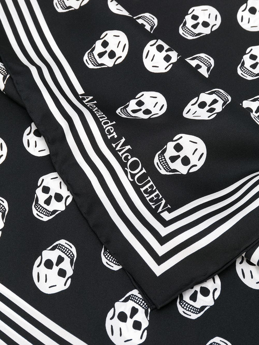 Alexander McQueen Scarves? Alexander Mcqueen Women Skull Silk Scarf Luxury Designer Silk Scarf