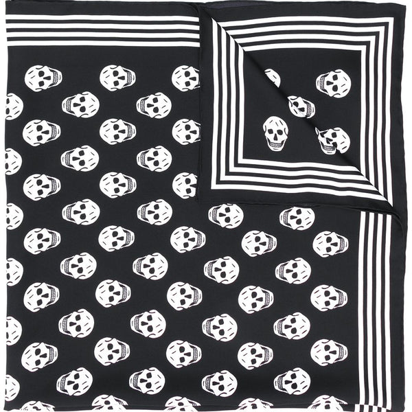Alexander McQueen Scarves? Alexander Mcqueen Women Skull Silk Scarf Luxury Designer Silk Scarf