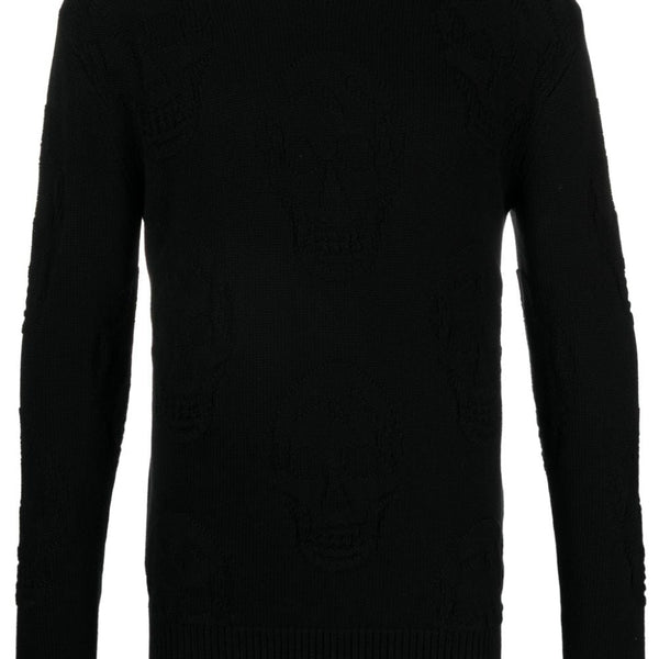 Alexander McQueen Sweaters? Alexander Mcqueen Men Skull Knitted Cotton Jumper Luxury Designer Knit Sweater