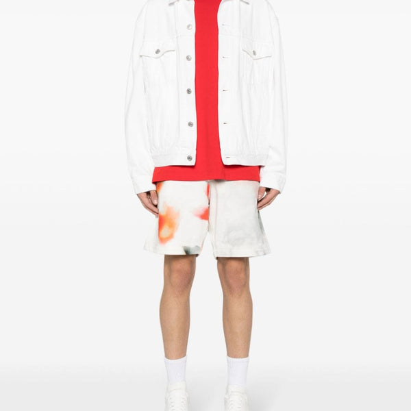 Alexander McQueen Shorts? Alexander Mcqueen Men Obscure Flower Cotton Shorts Everyday Lightweight Designer Shorts