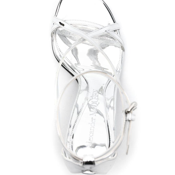 Alexander McQueen Shoes? Alexander Mcqueen Women Armadillo Heel Sandals Premium Designer Casual Shoes