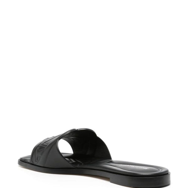 Alexander McQueen Shoes? Alexander Mcqueen Women Seal Leather Flat Sandals Premium Designer Casual Shoes