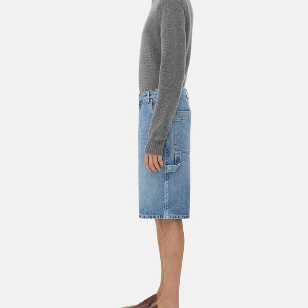 Bottega Veneta Jeans? Bottega Veneta Men Bermuda Cargo Denim Premium Designer Denim Jeans