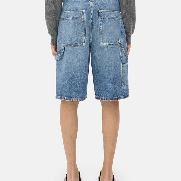 Bottega Veneta Jeans? Bottega Veneta Men Bermuda Cargo Denim Premium Designer Denim Jeans