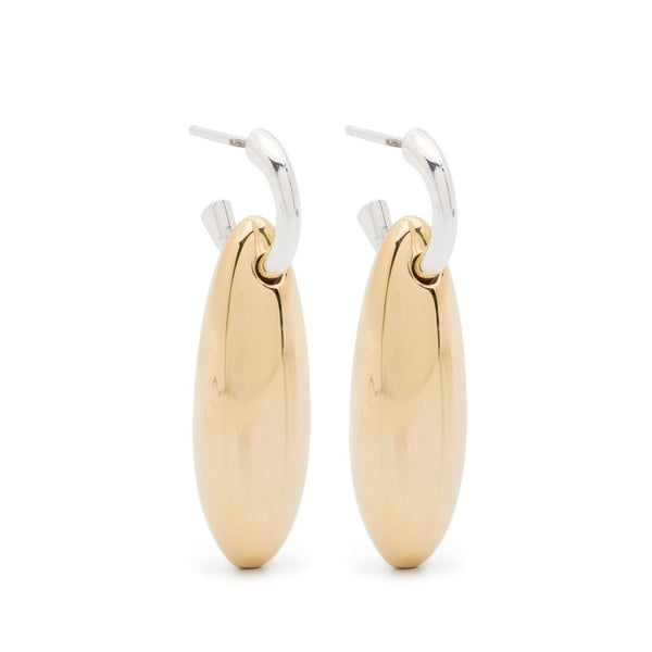 Bottega Veneta Jewellery? Bottega Veneta Women Ellipse Silver Earrings Elegant Everyday Fine Jewellery