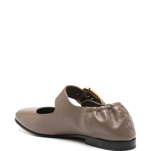 Bottega Veneta Shoes Bottega Veneta Women Astaire Leather Ballets Luxury Lifestyle Designer Footwear