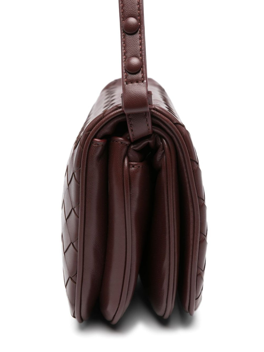 Close-up of Bottega Veneta miscellaneous hardware and fine stitching