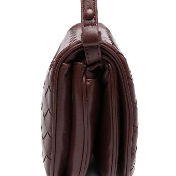 Close-up of Bottega Veneta miscellaneous hardware and fine stitching