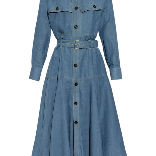 Bottega Veneta Tops? Bottega Veneta Women Midi Shirtdress Elegant Everyday Designer Top