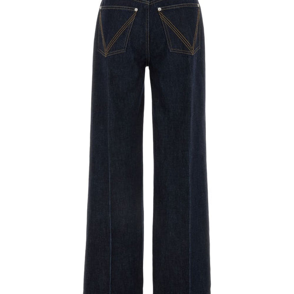 Bottega Veneta Jeans? Bottega Veneta Women Flared-Leg Denim Jeans Classic Everyday Designer Jeans