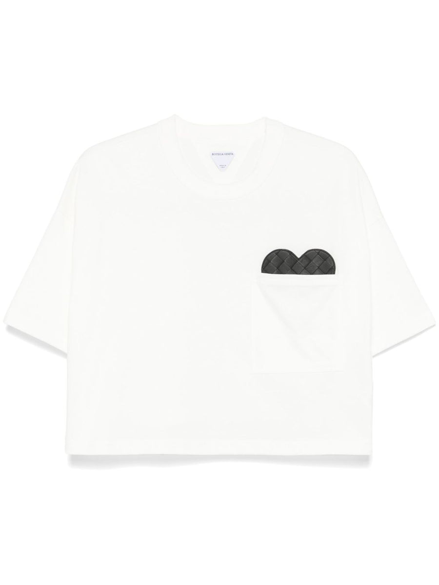 Bottega Veneta T-Shirts? Bottega Veneta Women Heart Detail Cotton T-Shirt Premium Designer Cotton T-Shirt