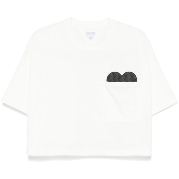 Bottega Veneta T-Shirts? Bottega Veneta Women Heart Detail Cotton T-Shirt Premium Designer Cotton T-Shirt