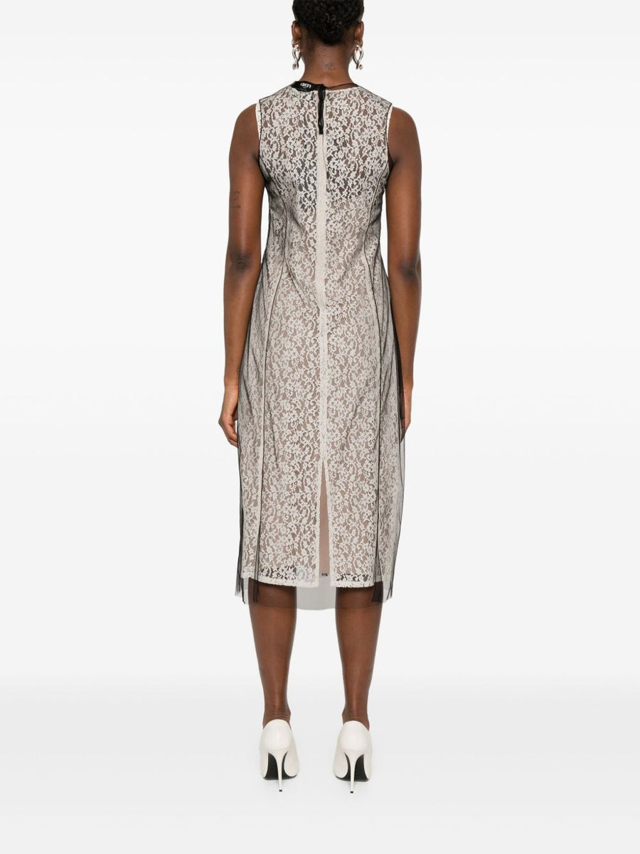 Close-up of Fendi cocktail dresses hardware and fine stitching