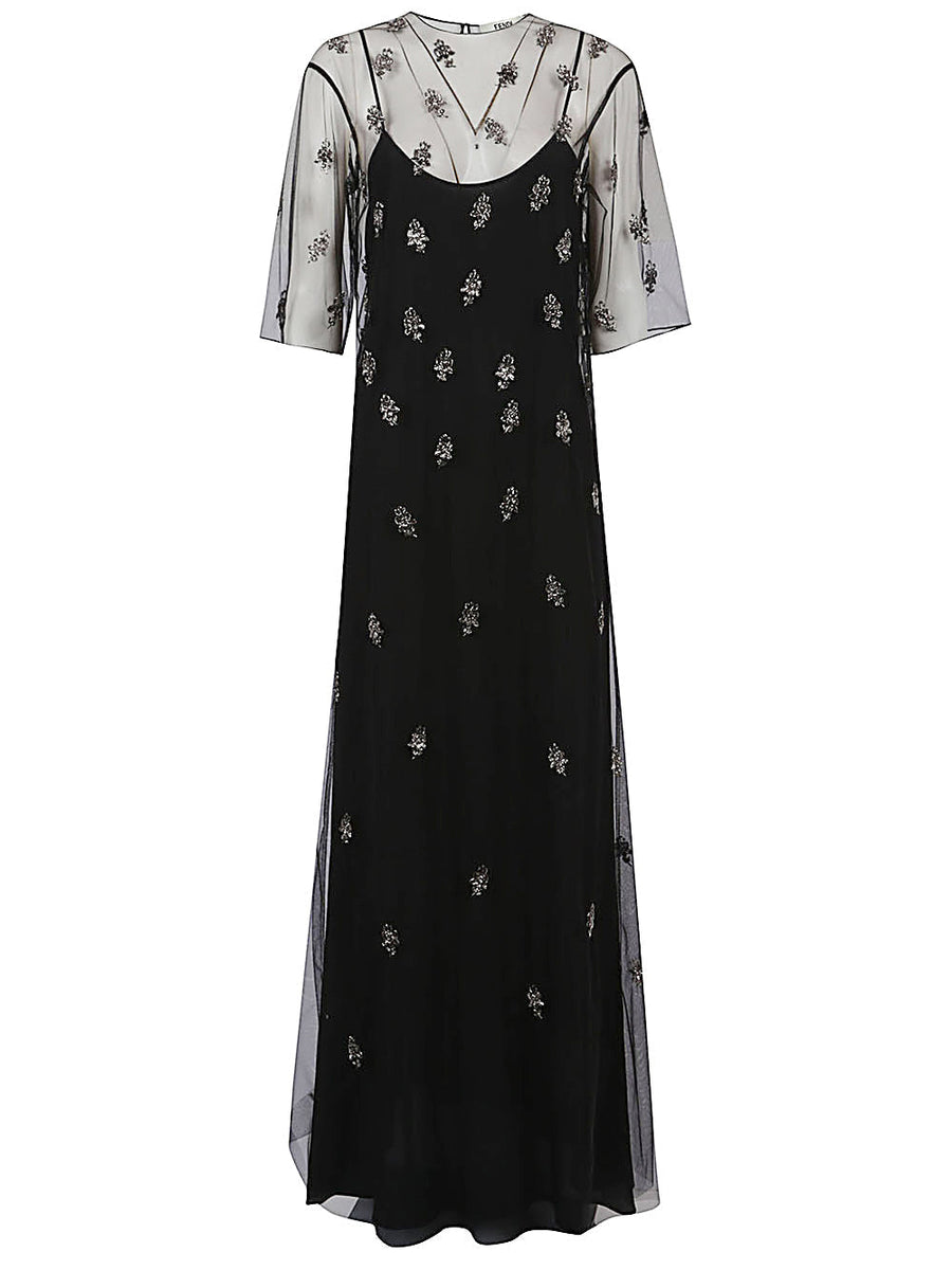 Fendi cocktail dresses luxury designer piece front view