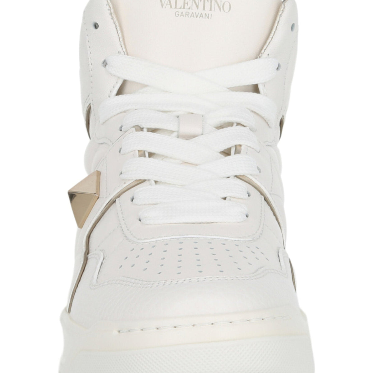 Valentino Shoes? Valentino Womens One Stud High-Top Sneaker Luxury Lifestyle Designer Footwear
