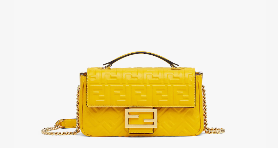 Fendi Bags? Fendi Baguette Chain Midi Nappa leather Bag Premium Designer Shoulder Bag